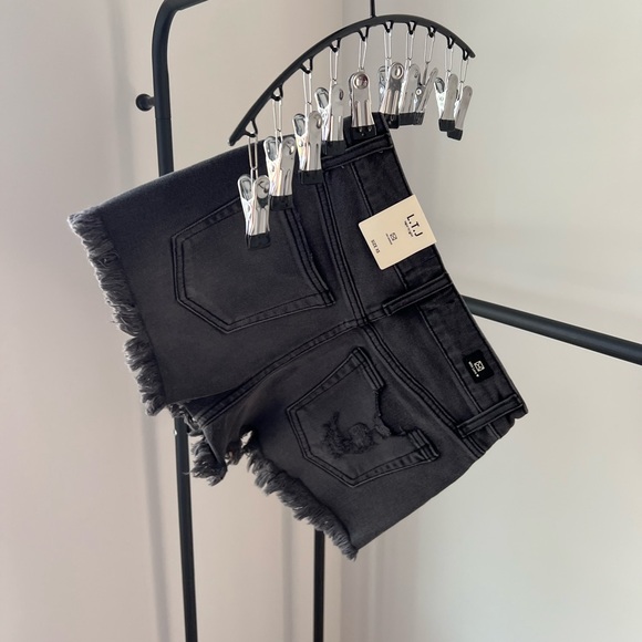 NWT Letter to Juliet Black Wash Denim Jean Short XS - Picture 12 of 13